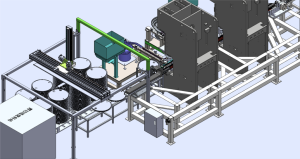 Automatic feeding, automatic punching, automatic detection, automatic screening | The new generation of punching lock flange project built by New Green for Guangzhou COFCO was successfully completed